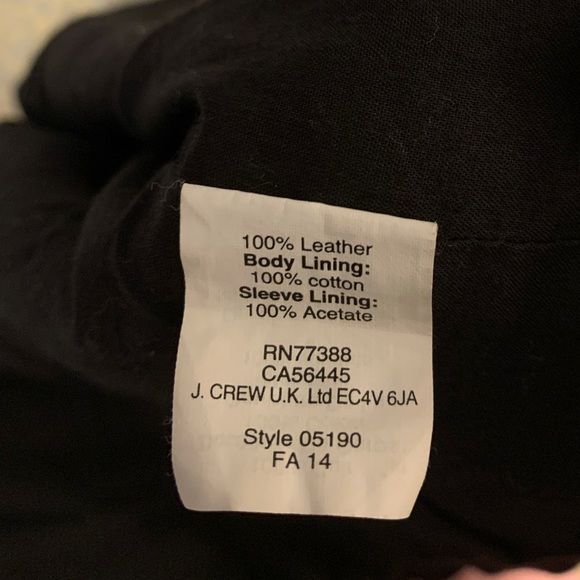 Madewell perfect leather Moto jacket true black, size XS - Picture 12 of 15